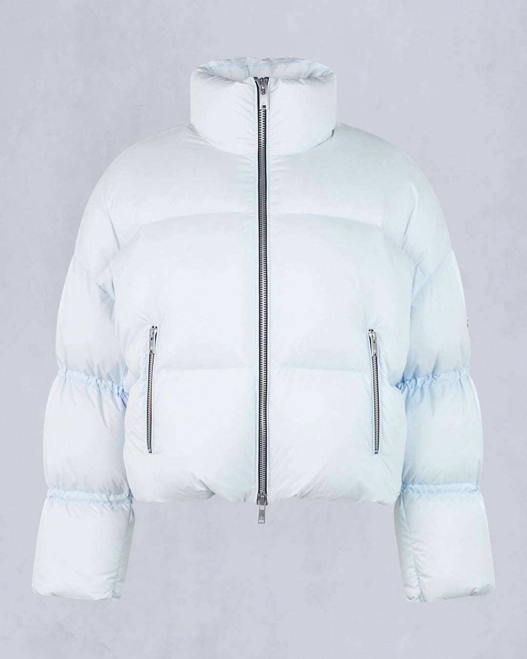 Light Blue Moose Knuckles Agate Puffer Women Down Jacket | USA-KGIBF4501