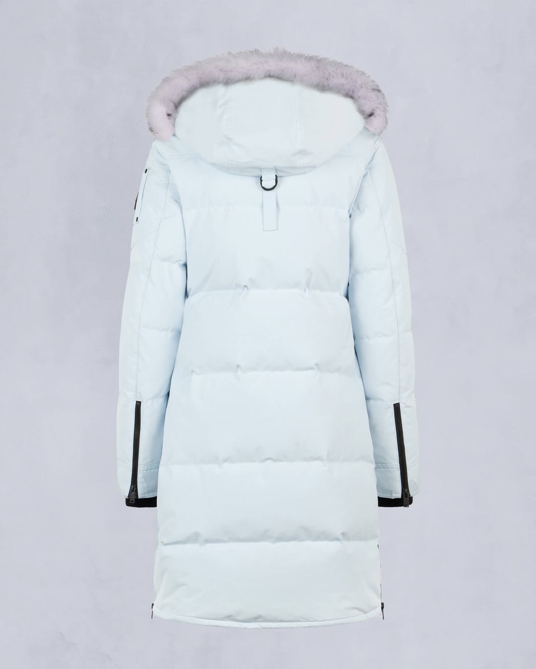 Light Blue Moose Knuckles Onyx Shearling Causapscal Women Parka | USA-NVEHX0634