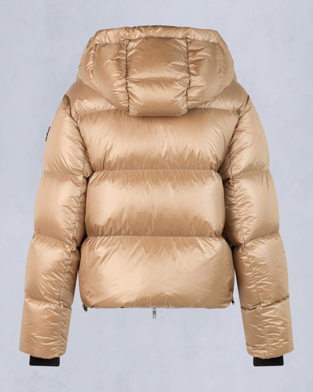 Light Gold Moose Knuckles Moonstone Down Women Puffer Jacket | USA-XKHJG9804