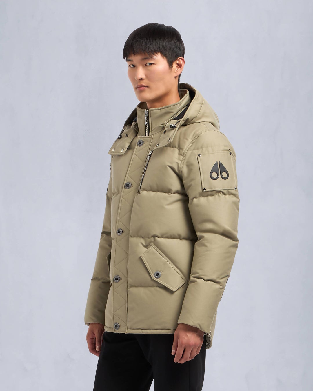 Light Khaki Moose Knuckles Original 3q Men Winter Jacket | USA-LGJBX6923