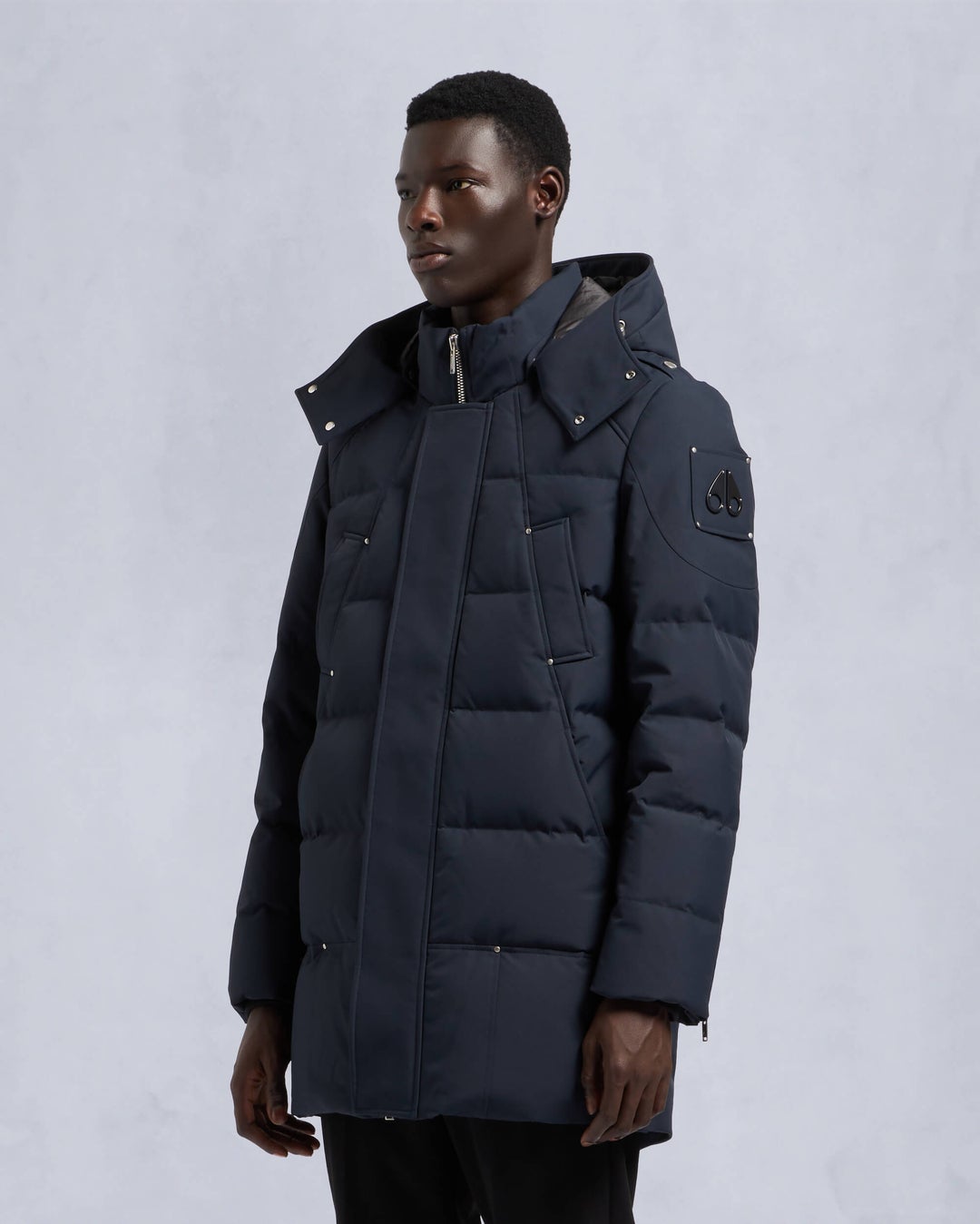 Navy Moose Knuckles Cloud Men Parka | USA-BISYX2081