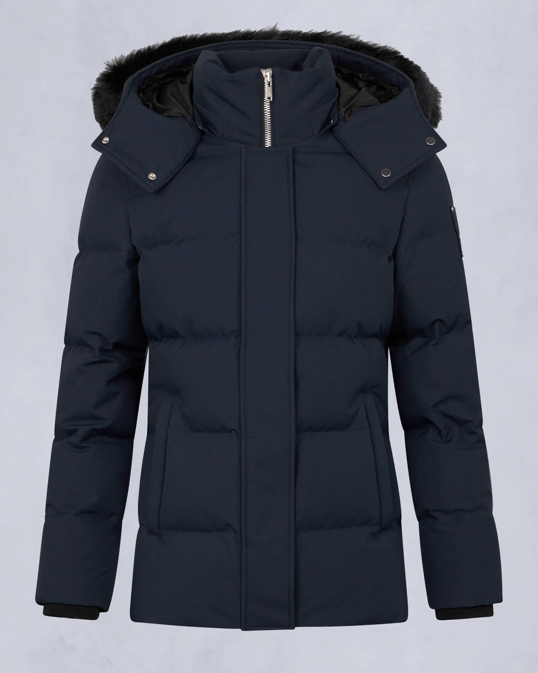 Navy Moose Knuckles Cloud Shearling 3q Women Winter Jacket | USA-HPRUN3064