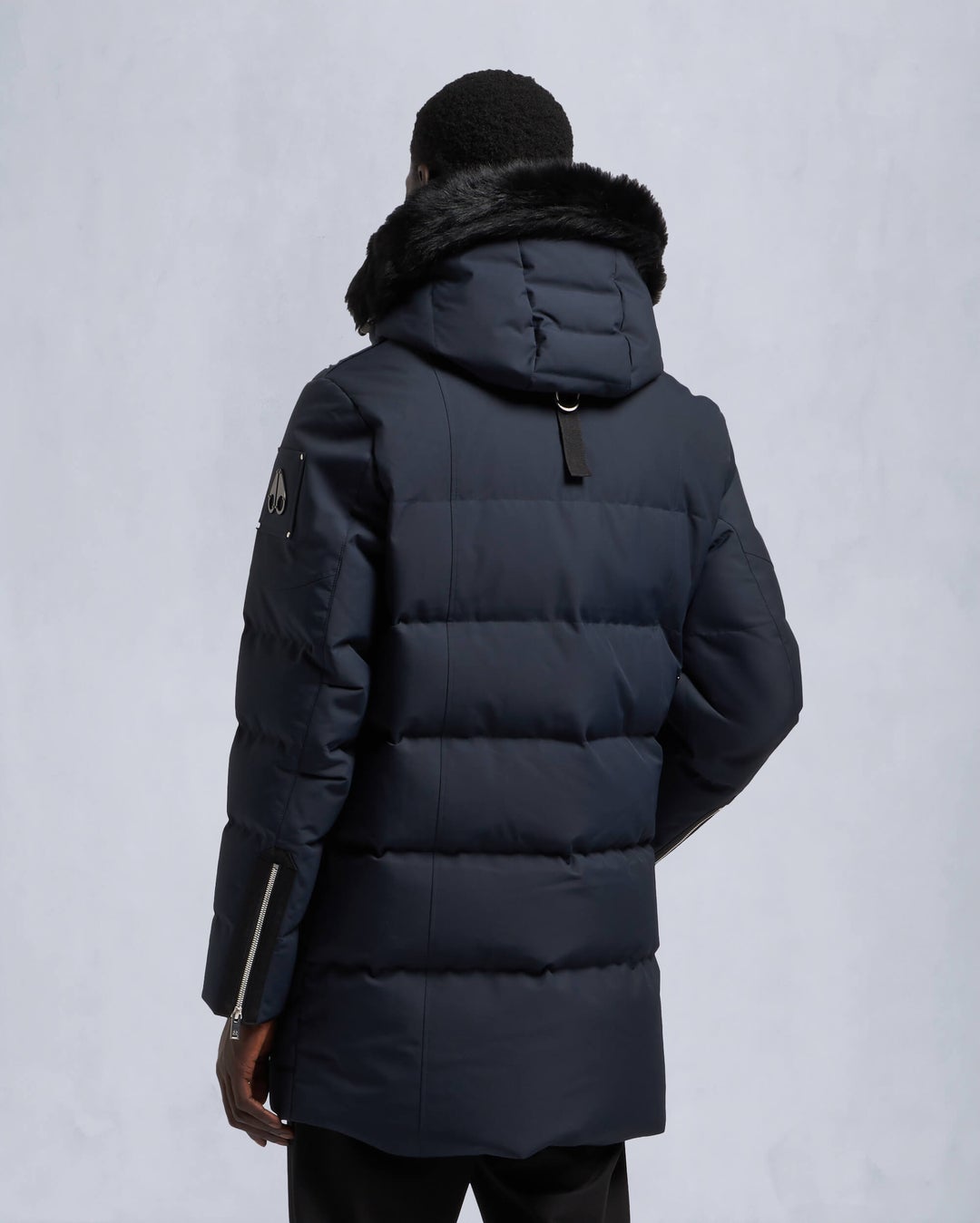 Navy Moose Knuckles Cloud Shearling Men Parka | USA-QIOWG7680