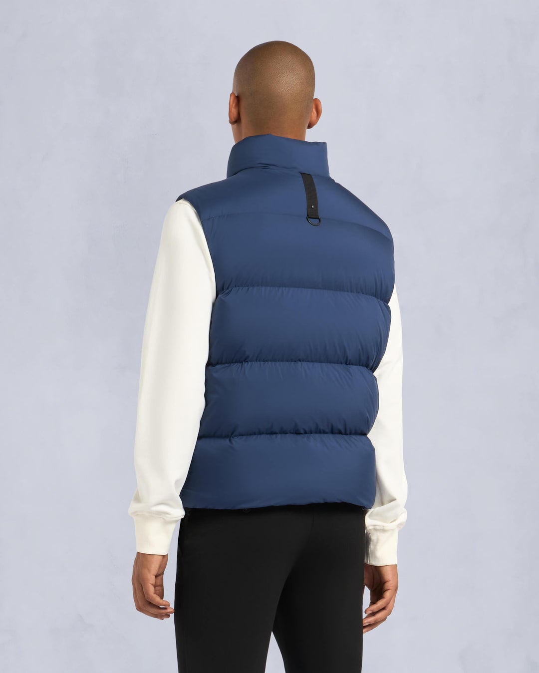 Navy Moose Knuckles Kings Down Men Puffer Vest | USA-VFINP4095