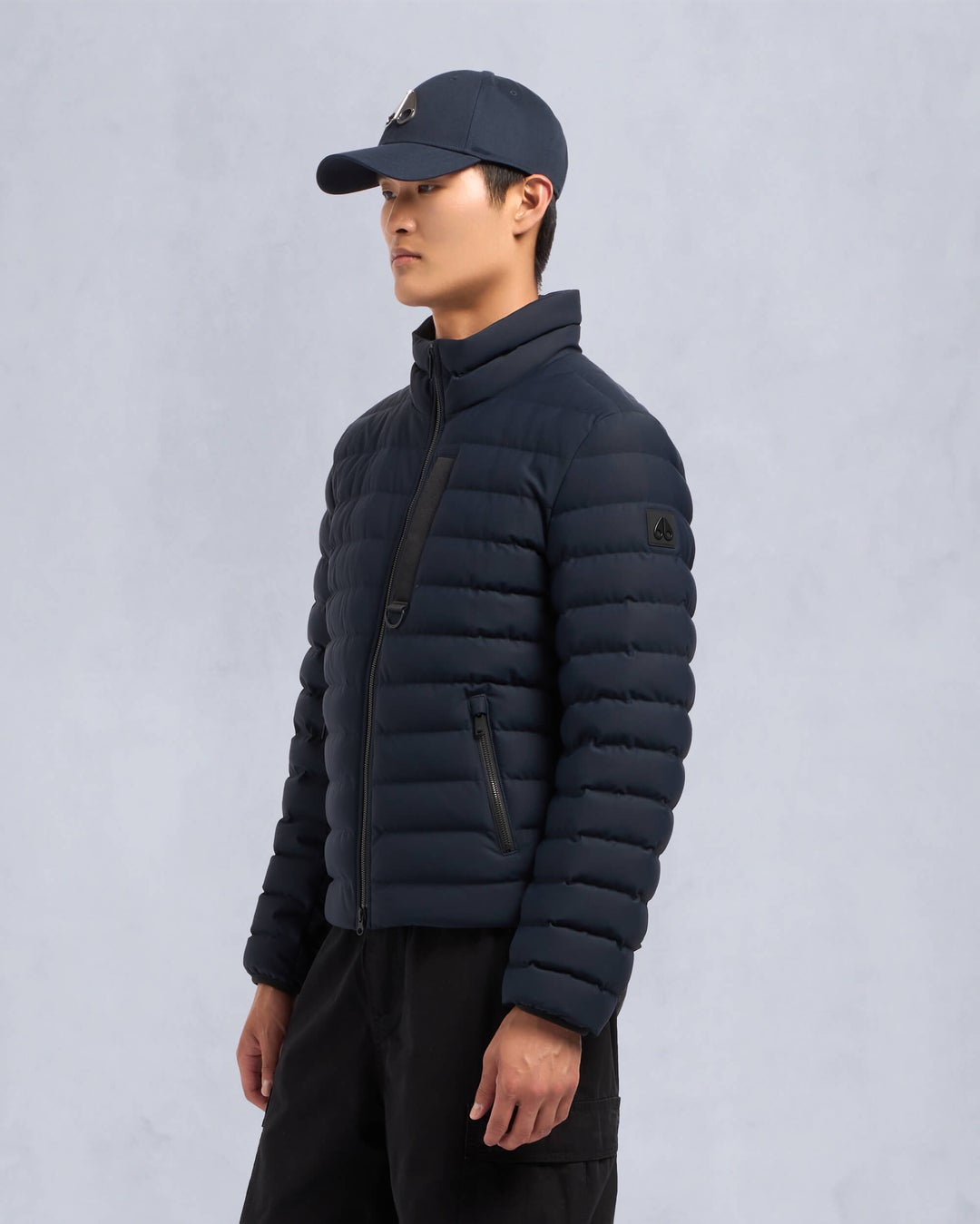 Navy Moose Knuckles Laki Men Winter Jacket | USA-LNHWO8693