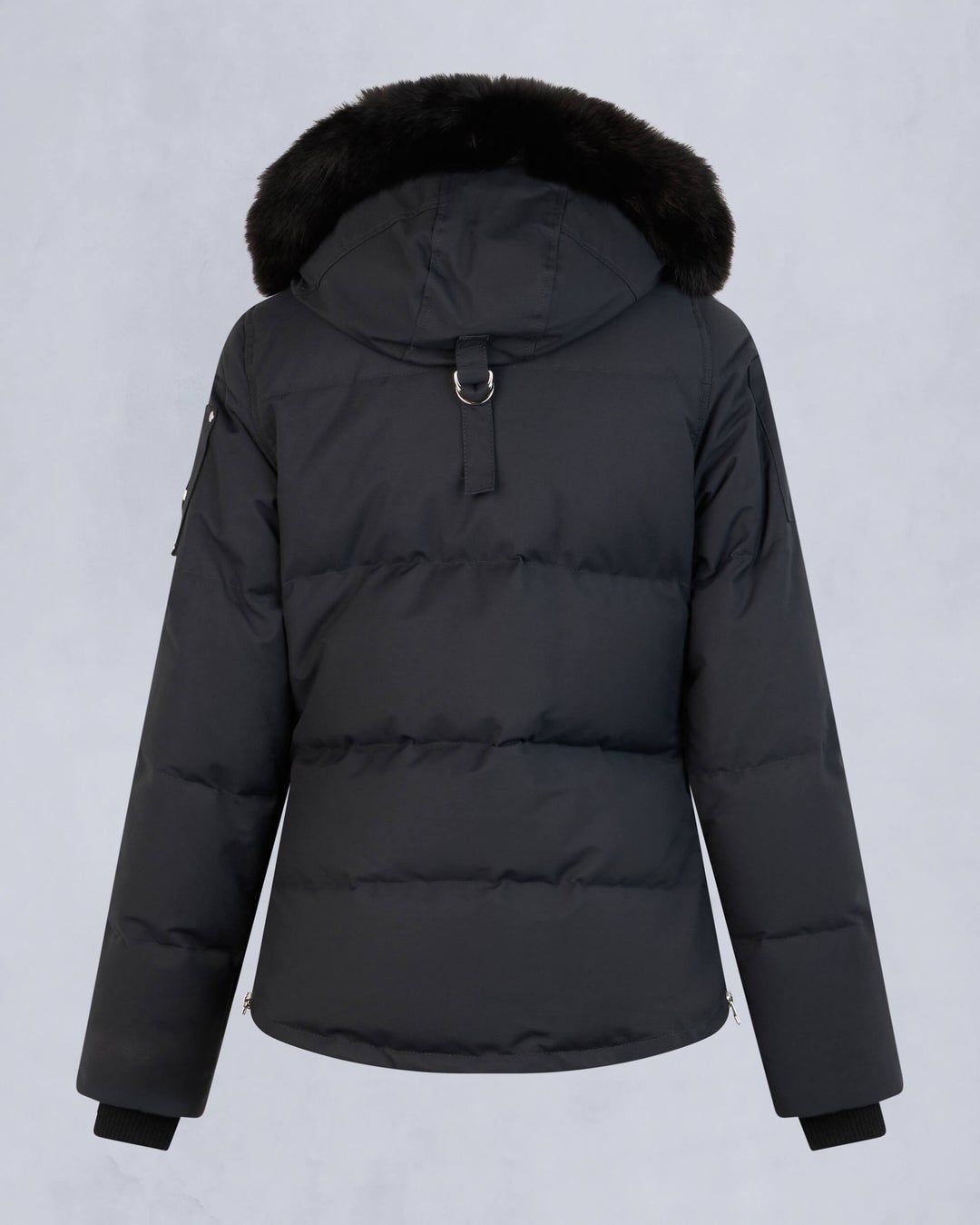 Navy / Black Moose Knuckles Original 3q Fur Women Down Jacket | USA-UQIER3579