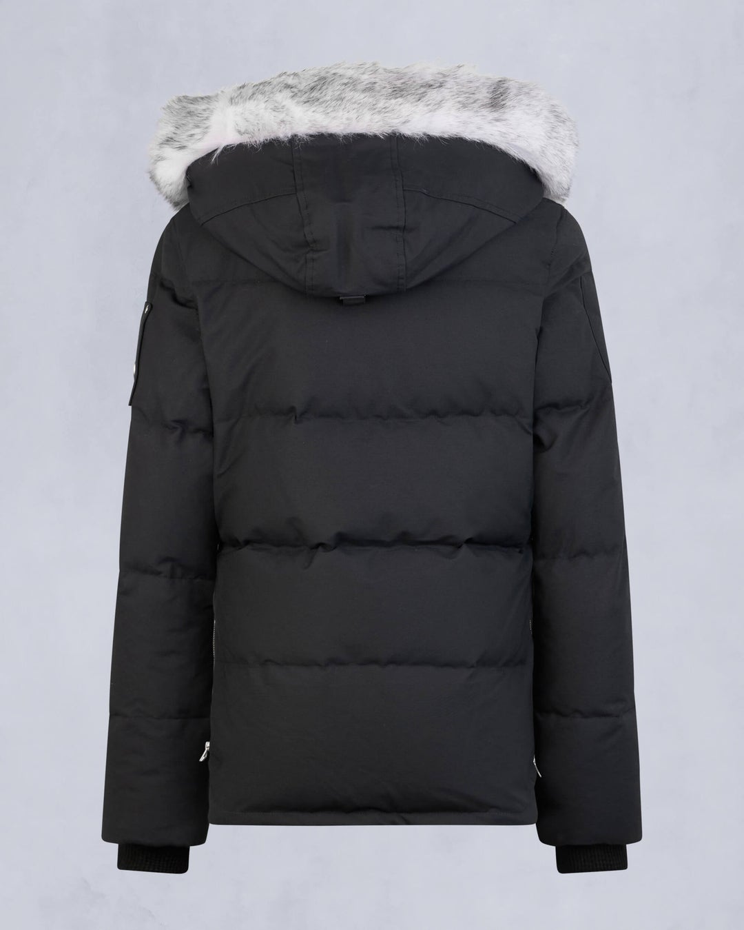 Navy / Grey Moose Knuckles Original Shearling 3q Women Winter Jacket | USA-BVGRS7509