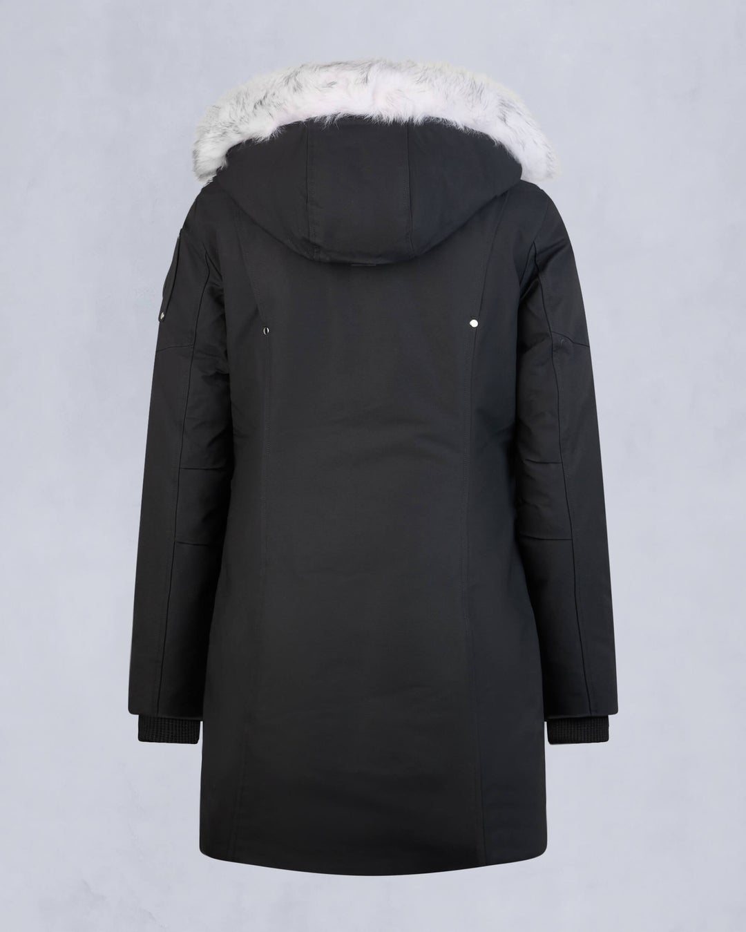 Navy / White Moose Knuckles Original Shearling Stirling Women Parka | USA-MGYFS4753