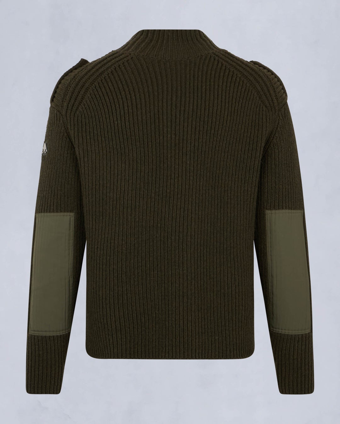 Olive Moose Knuckles Ackley Mock Men Sweater | USA-LWHSY9768