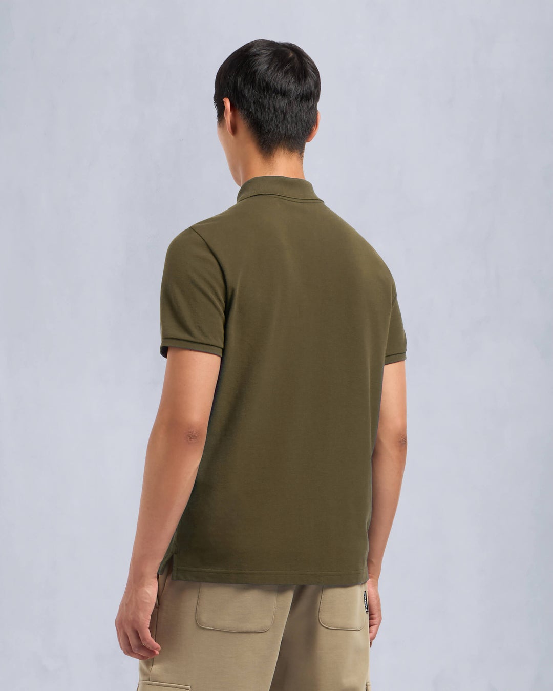 Olive Moose Knuckles Everett Men Polo Shirt | USA-WQFIA1538