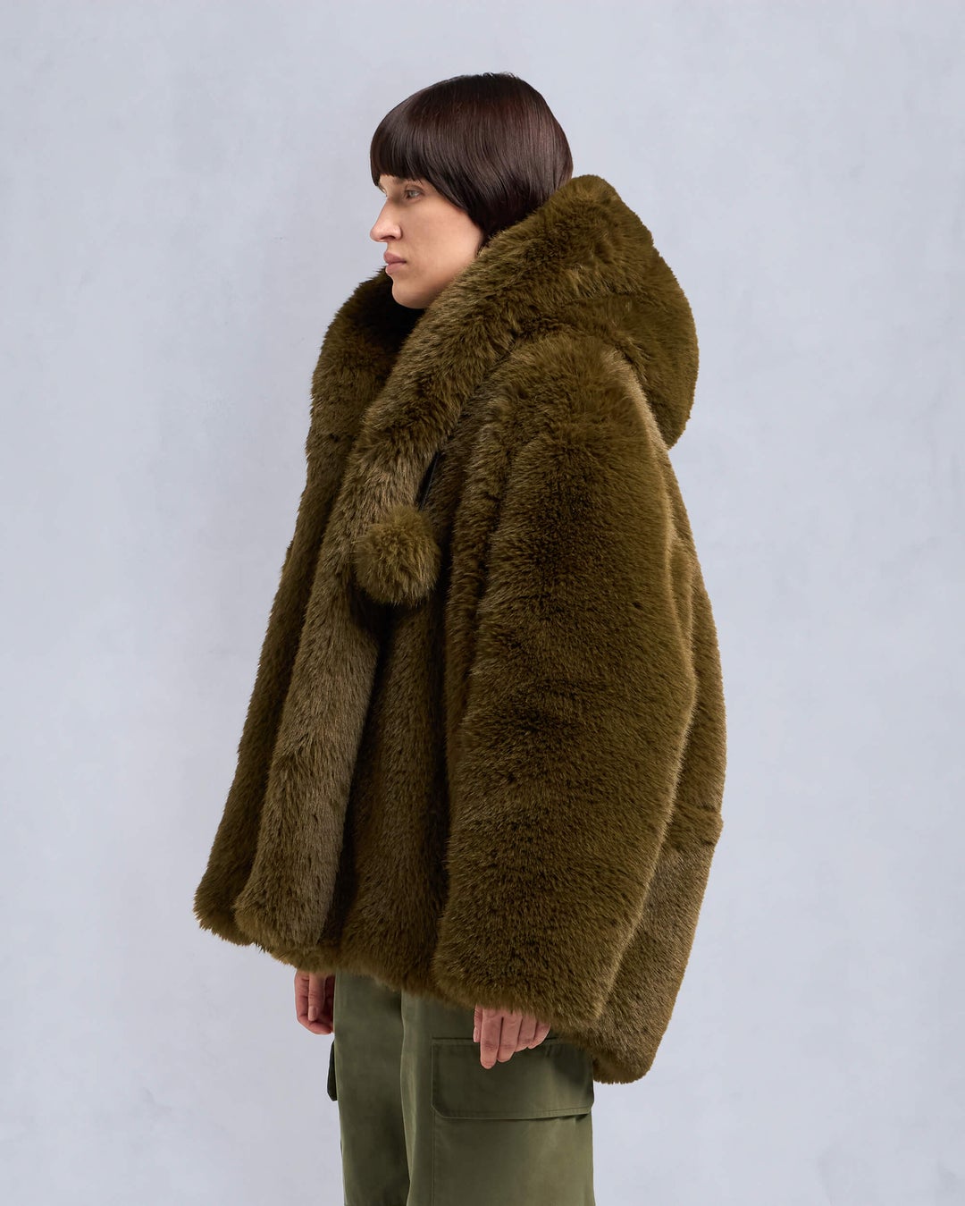 Olive Moose Knuckles Gold Series Jade Faux Fur Women Winter Jacket | USA-WXZGQ5378