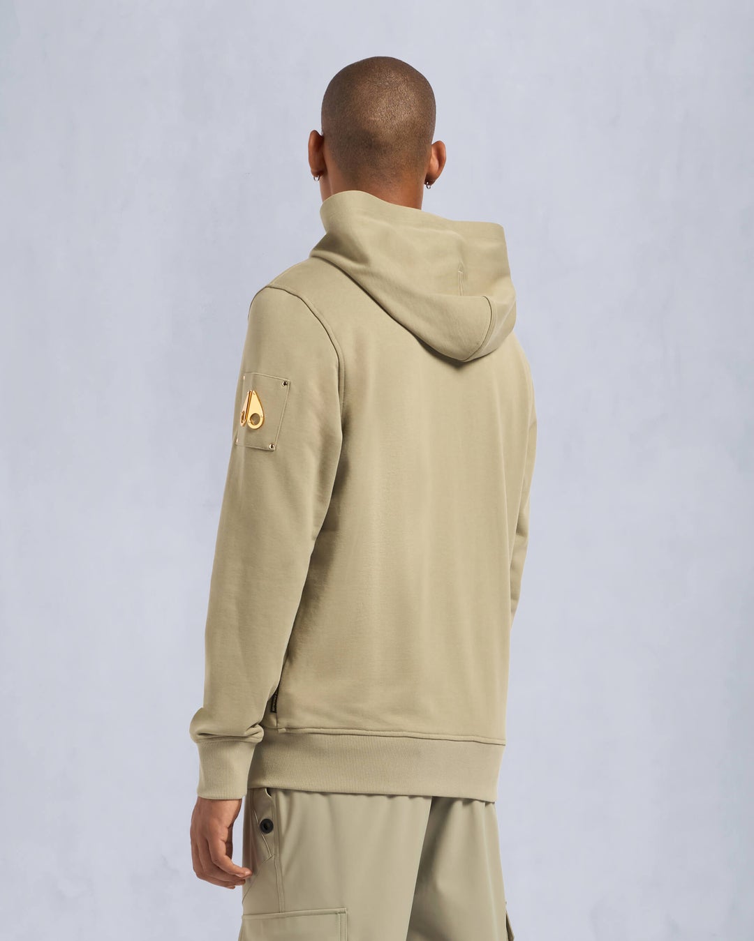 Olive Moose Knuckles Gold Series Snyder Zip Men Hoodie | USA-OGPUH4758