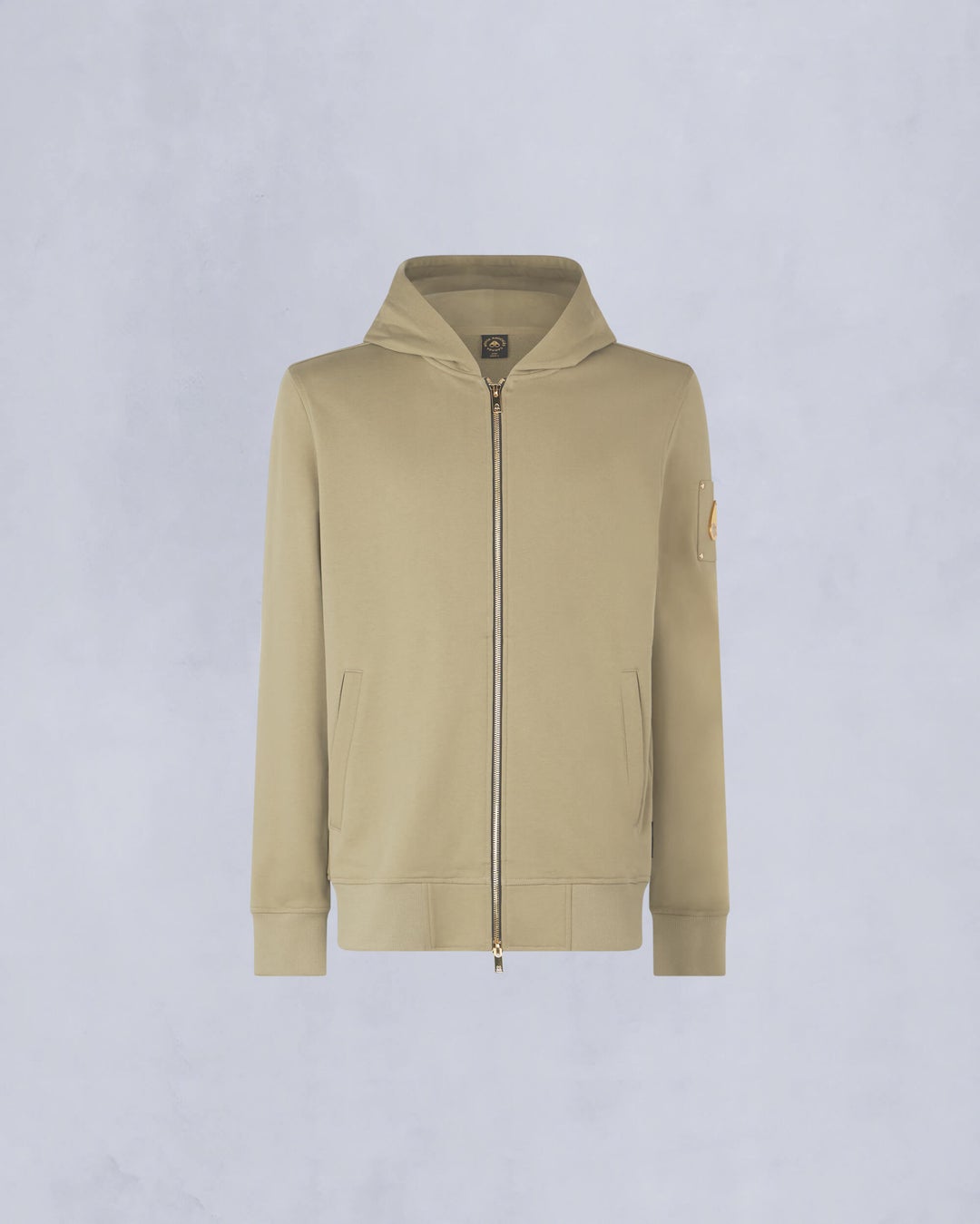 Olive Moose Knuckles Gold Series Snyder Zip Men Hoodie | USA-OGPUH4758