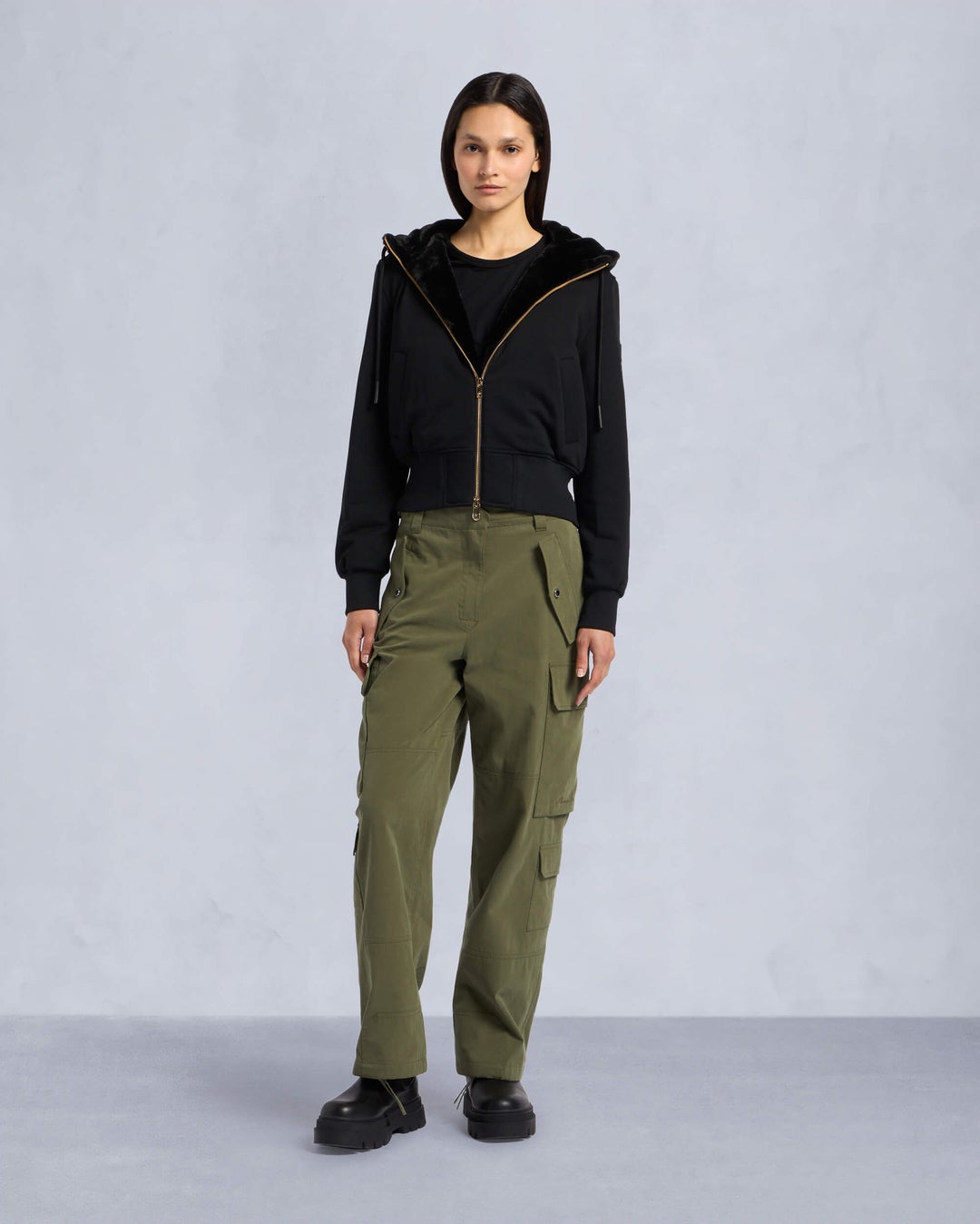 Olive Moose Knuckles Levyne Cargo Women Pants | USA-PEYGZ6827