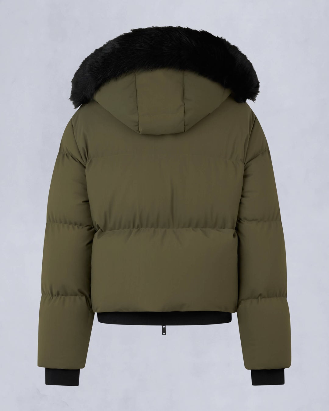 Olive Moose Knuckles Misti Shearling Puffer Women Down Jacket | USA-IZUYG4107