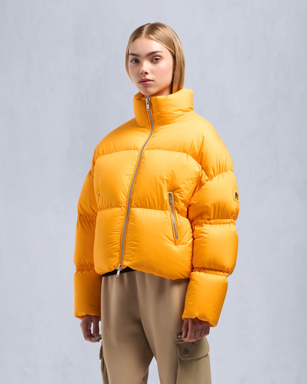 Orange Moose Knuckles Agate Puffer Women Down Jacket | USA-RULQD4751