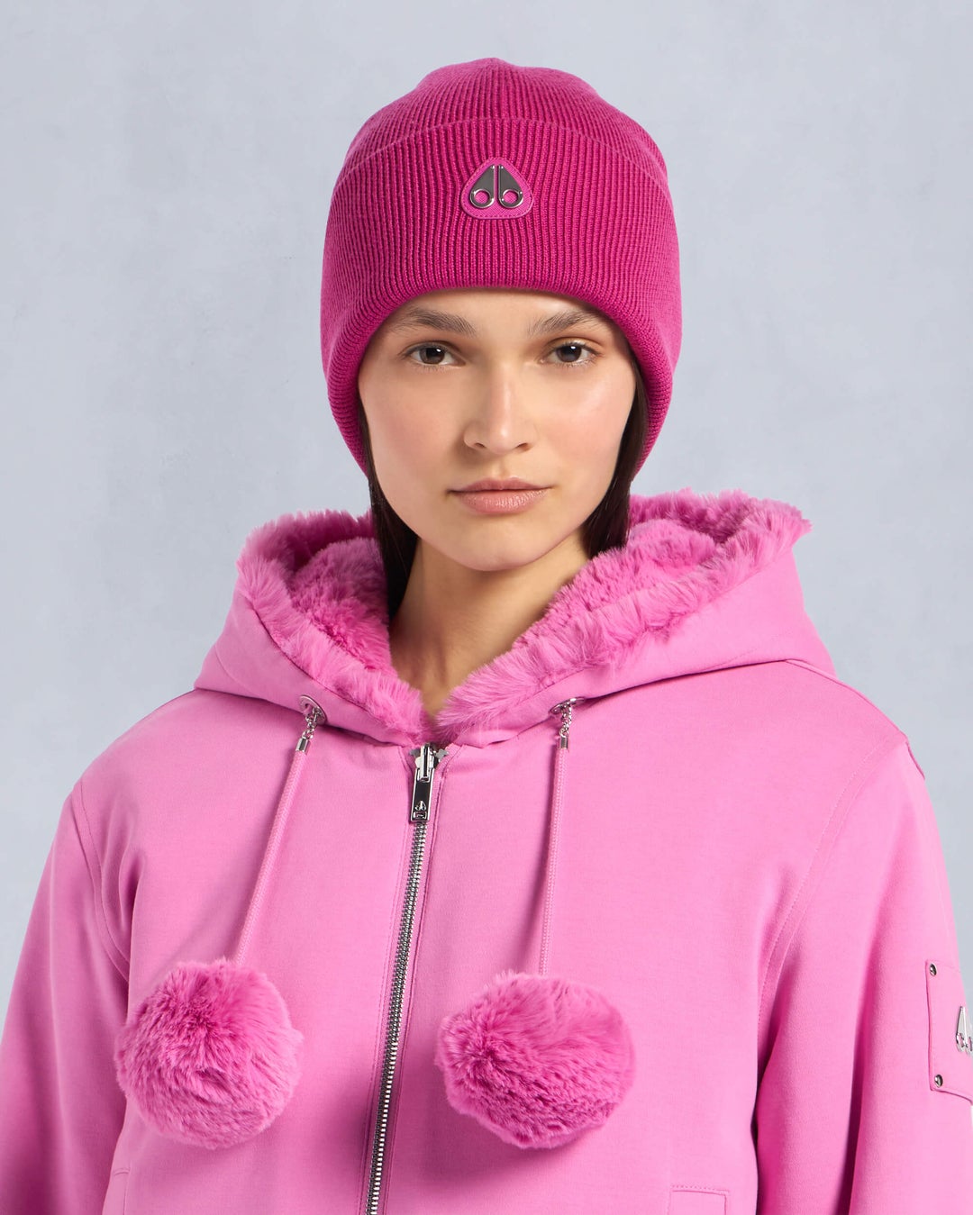 Pink Moose Knuckles Parnis Beanie | USA-WNGCA8702