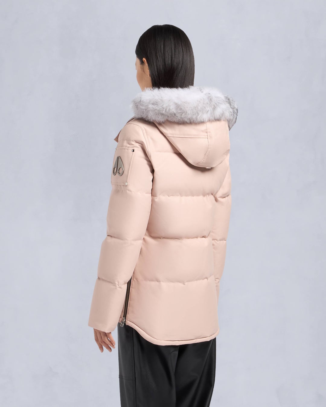 Rose Moose Knuckles Original Shearling 3q Women Down Jacket | USA-DEAIZ5402