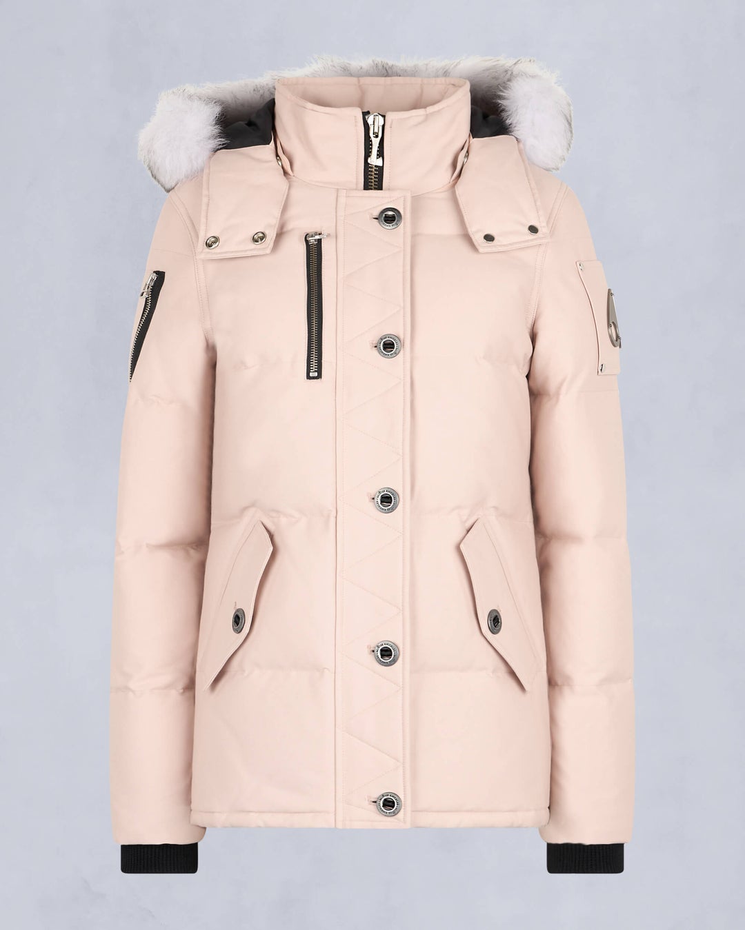 Rose Moose Knuckles Original Shearling 3q Women Down Jacket | USA-DEAIZ5402