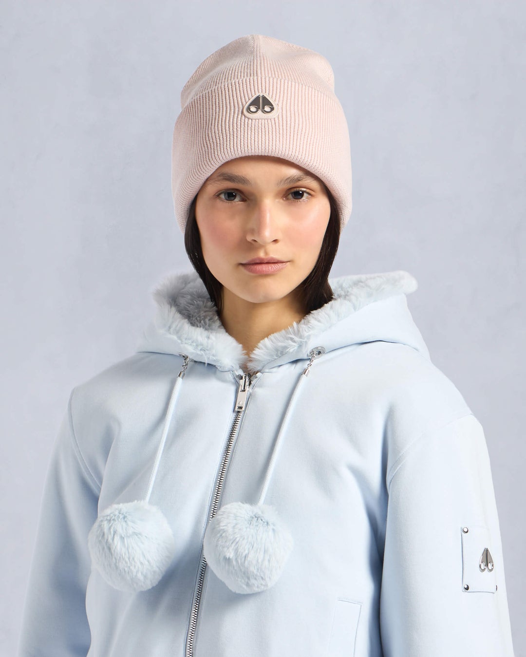 Rose Moose Knuckles Parnis Beanie | USA-QRSEN2061