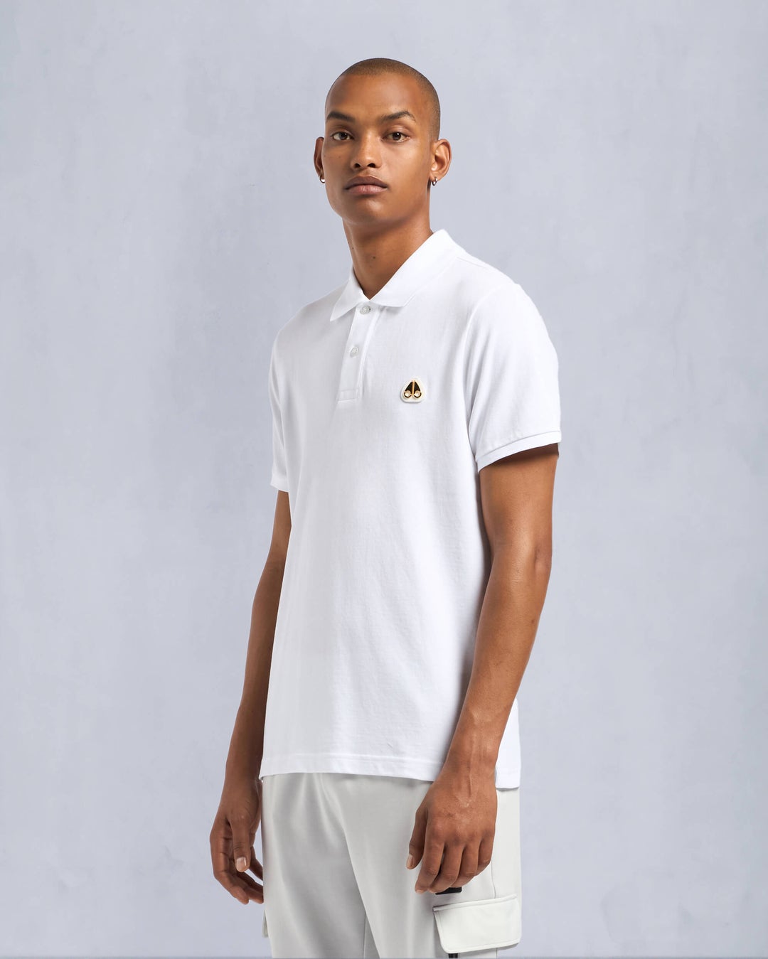 White Moose Knuckles Gold Series Everett Men Polo Shirt | USA-ATYUP6358