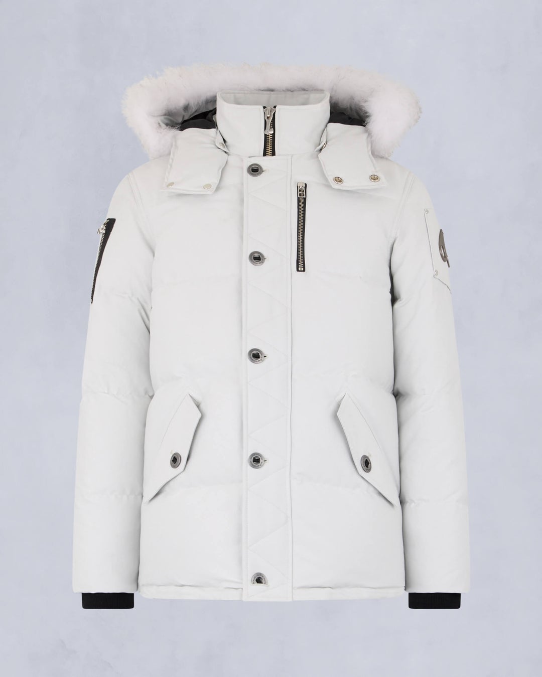 White Moose Knuckles Original Shearling 3q Men Winter Jacket | USA-UDYEZ3281