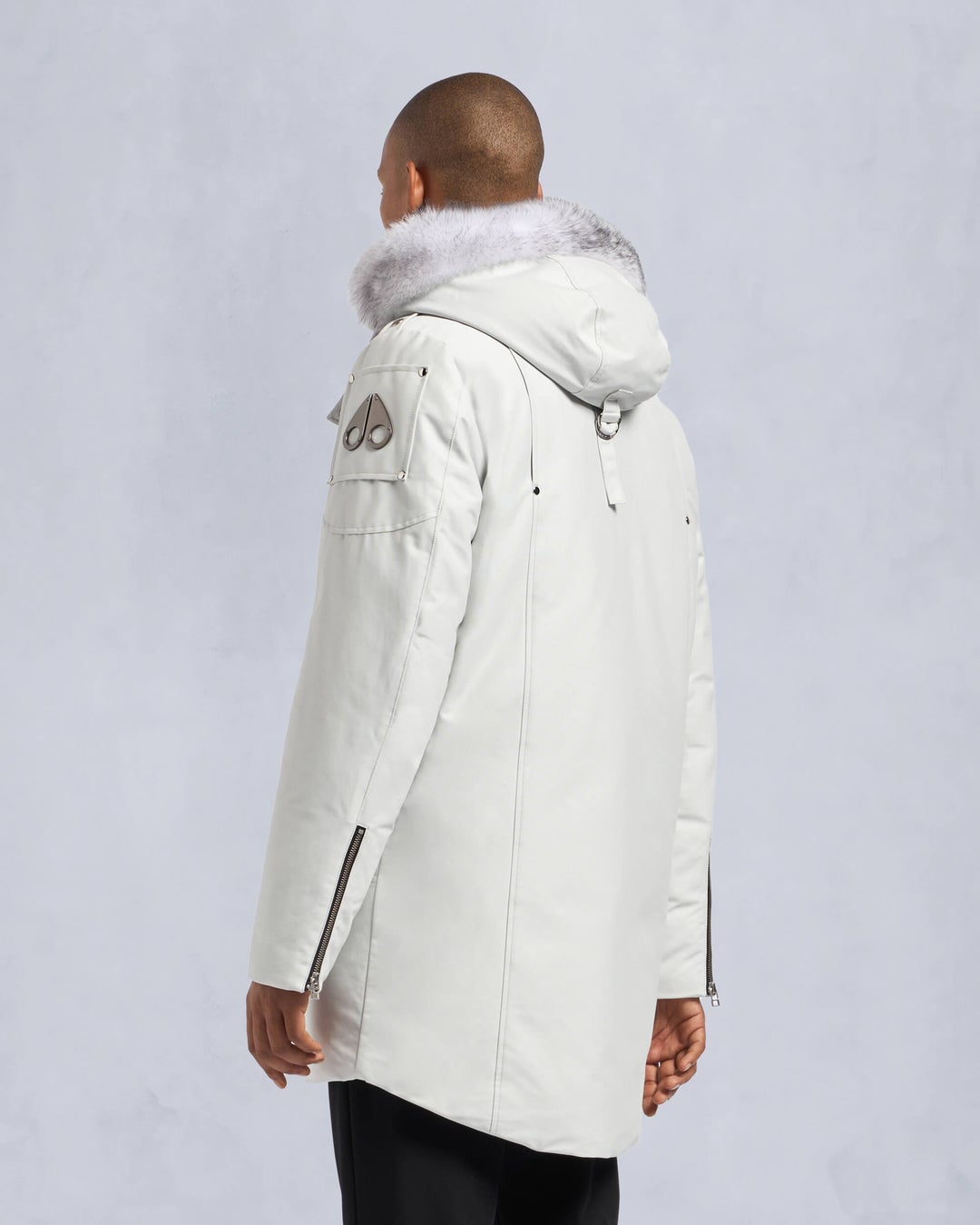 White Moose Knuckles Original Shearling Stirling Men Parka | USA-XISCT4857