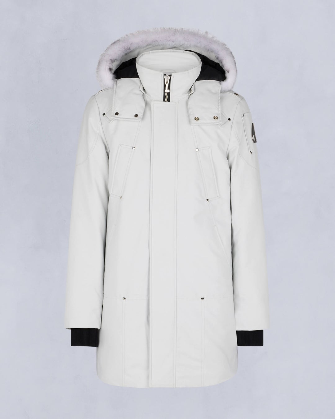 White Moose Knuckles Original Shearling Stirling Men Parka | USA-XISCT4857