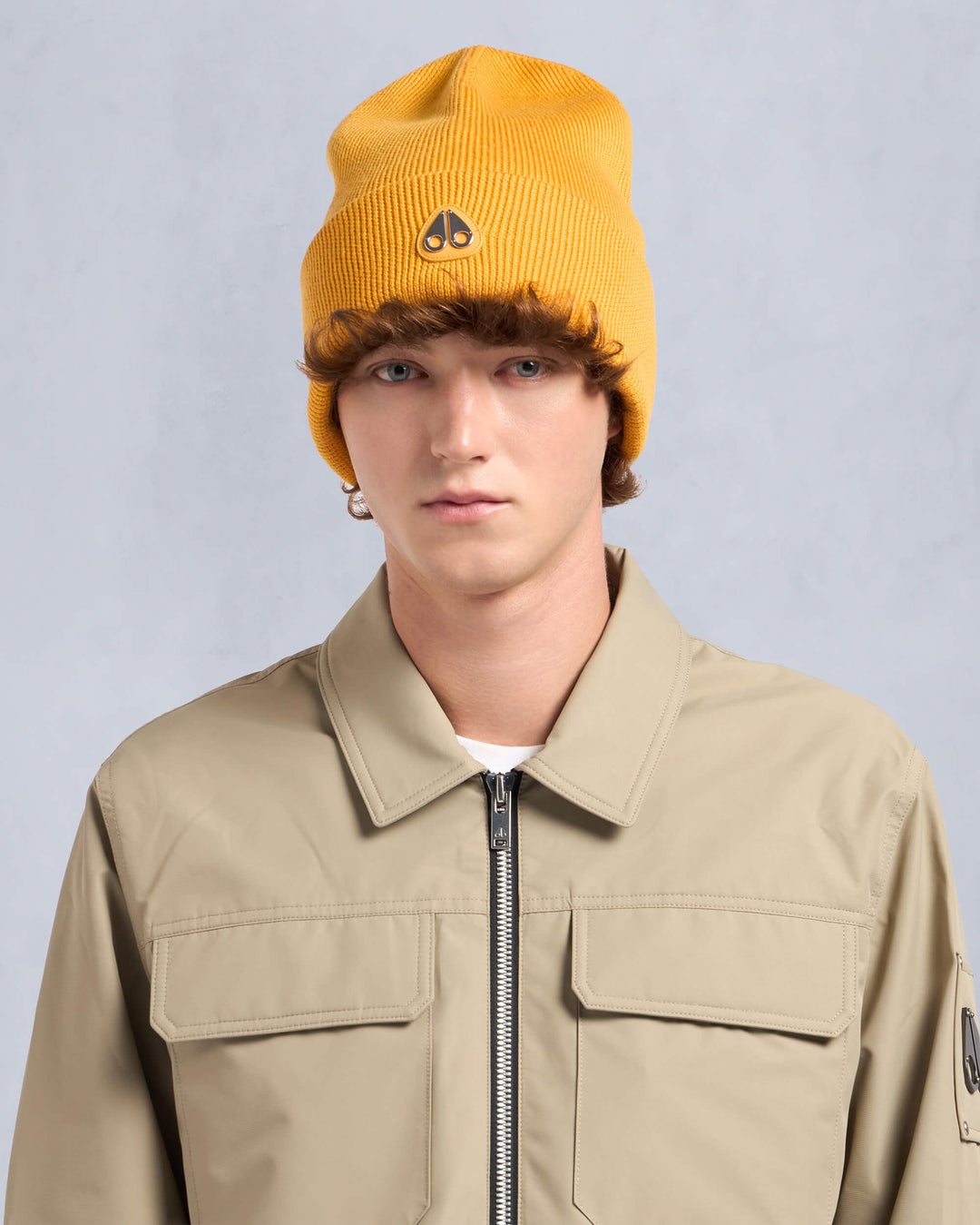 Yellow Moose Knuckles Parnis Beanie | USA-QLAVE9870