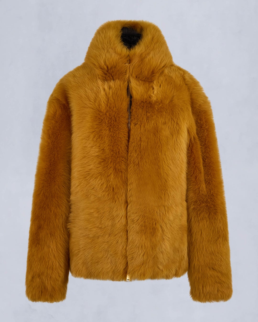 Yellow Orange Moose Knuckles Gold Series Mikeno Shearling Men Winter Jacket | USA-NDJPW4037